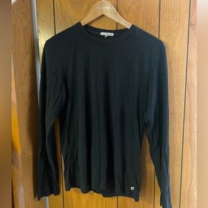 James Perse long-sleeve black tshirt, size 0.